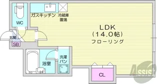 麻生S・K【4階】の間取り
