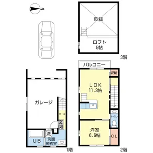 GマークIIの間取り