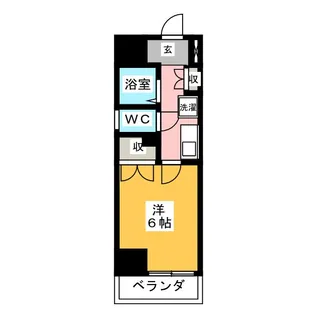 パークハウス八田【8階】の間取り