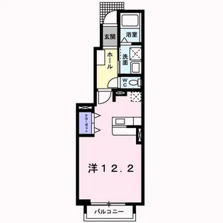 アラモード八子II番館【1階】の間取り