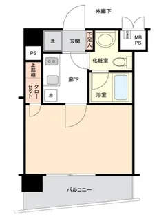 フロントシティ文京【10階】の間取り