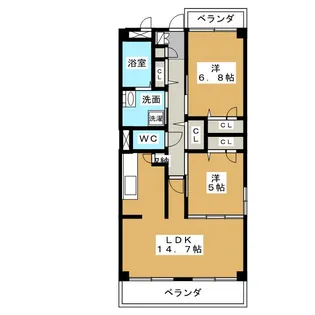 ルミエール【4階】の間取り