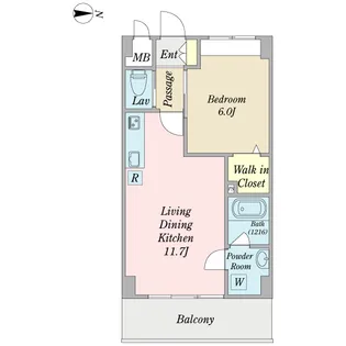 アレイズ鷺沼【3階】の間取り