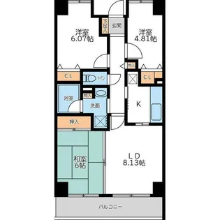 アーバンパーク市ヶ尾【3階】の間取り