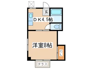 プロスペア-橋本【1階】の間取り