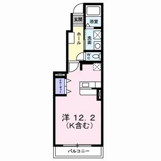 クラール・セイバリー I【1階】の間取り