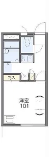 レオパレスDearfriends【1階】の間取り