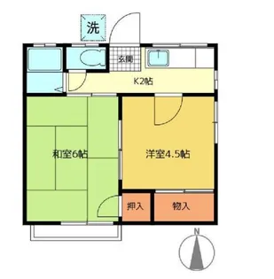コーポ関口【2階】の間取り