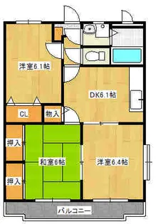 コーポラス・栄【2階】の間取り