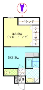 ヴィヴレ久が原【1階】の間取り