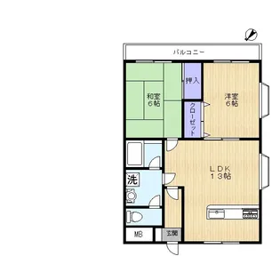 サエキパークサイド【1階】の間取り