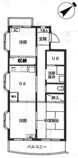 ペアシティ久喜壱番館【2階】の間取り