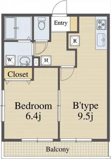 トラスティ本間【2階】の間取り