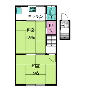 白山荘【2階】の間取り