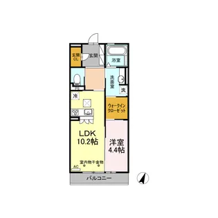 KMT沙稀【1階】の間取り