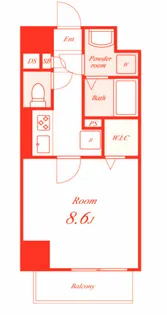 ライブロック湘南【5階】の間取り