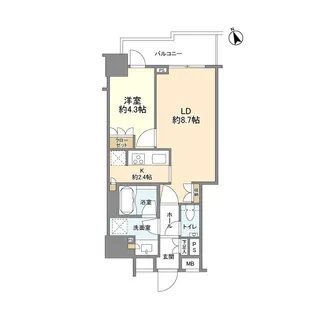 クオリア千代田御茶ノ水【8階】の間取り