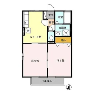 パストラーレ B棟【2階】の間取り