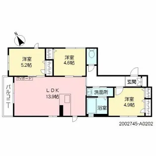 プロヌーブ春日【2階】の間取り