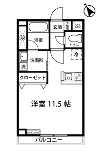 ベルヴィル新ゆり【2階】の間取り