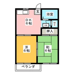 コーポ元町【2階】の間取り