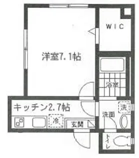 フレグラン田園調布【1階】の間取り