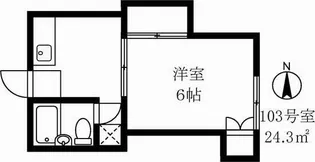 コーポ秋元【1階】の間取り