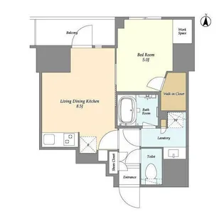 ドゥーエ両国IV【3階】の間取り