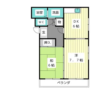 CS極楽【1階】の間取り