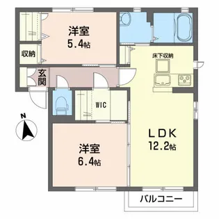 プロヌーブ南町【1階】の間取り