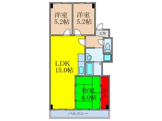 グランドロイヤル【1階】の間取り