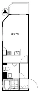 パレステュディオ赤坂【6階】の間取り