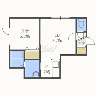 アークタウン麻生東I【2階】の間取り