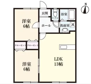 SERAI八番館 A棟【1階】の間取り