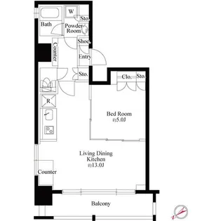 フォレシティ銀座イースト【5階】の間取り