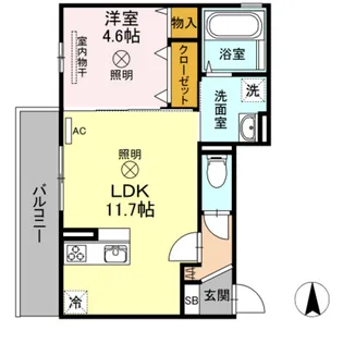 メゾン・アミティエ【3階】の間取り