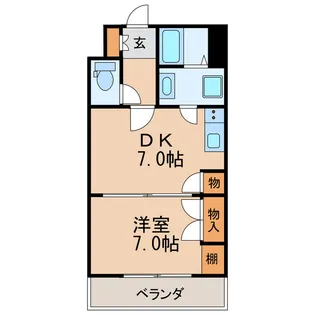久屋グリーンビル【5階】の間取り