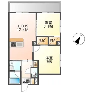 Victoria成瀬(ビクトリア成瀬)【4階】の間取り