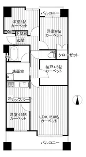 ブロードアベニュー国分寺【7階】の間取り