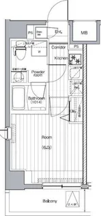 プレミアムキューブG西大井【2階】の間取り