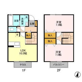 キャトルセゾンEの間取り
