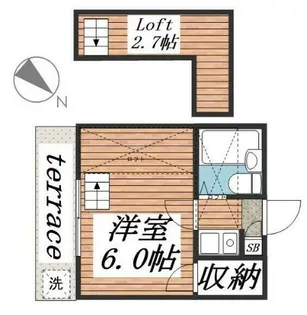 twinB【1階】の間取り