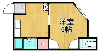 田中ハイツ【1階】の間取り