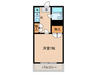 シャトー朝霧【2階】の間取り
