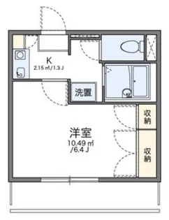 レオパレスカサベルデ【2階】の間取り