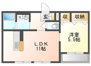 モナドII【2階】の間取り