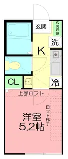 ウィステリア藤沢善行【2階】の間取り