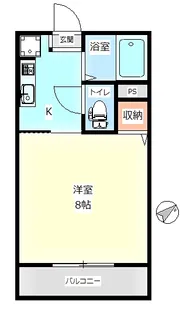 コーポラスM【2階】の間取り