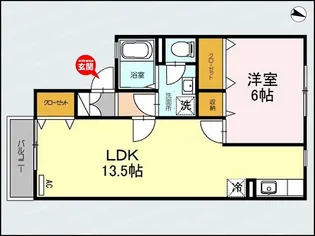 近江ロイヤルハイツA【1階】の間取り