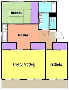 ウィステリアリンデ瓦場【2階】の間取り